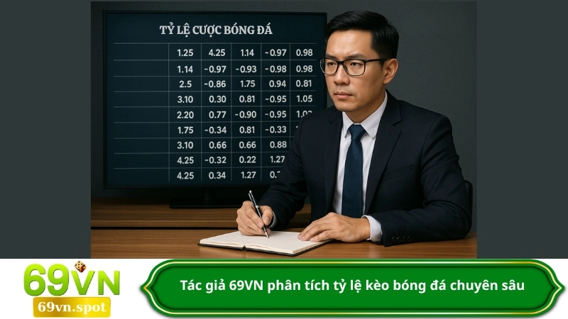 Tác giả 69VN phân tích tỷ lệ kèo bóng đá chuyên sâu