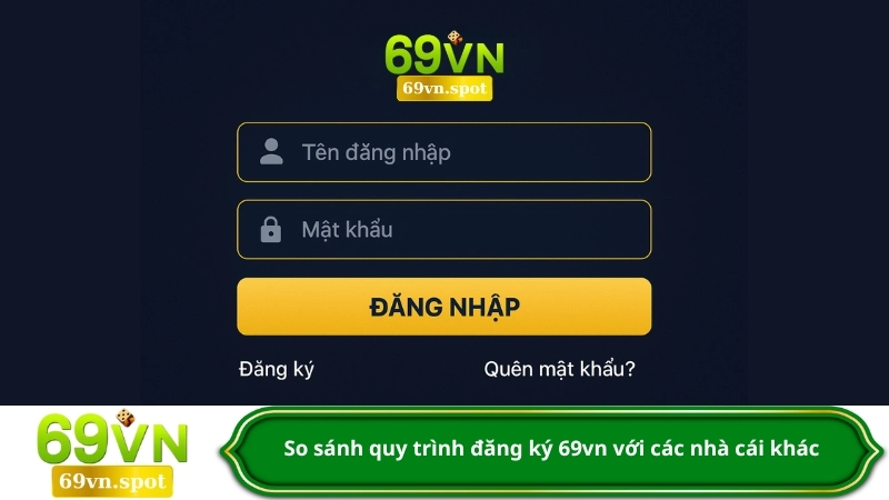 Giao diện đăng nhập 69vn mới nhất