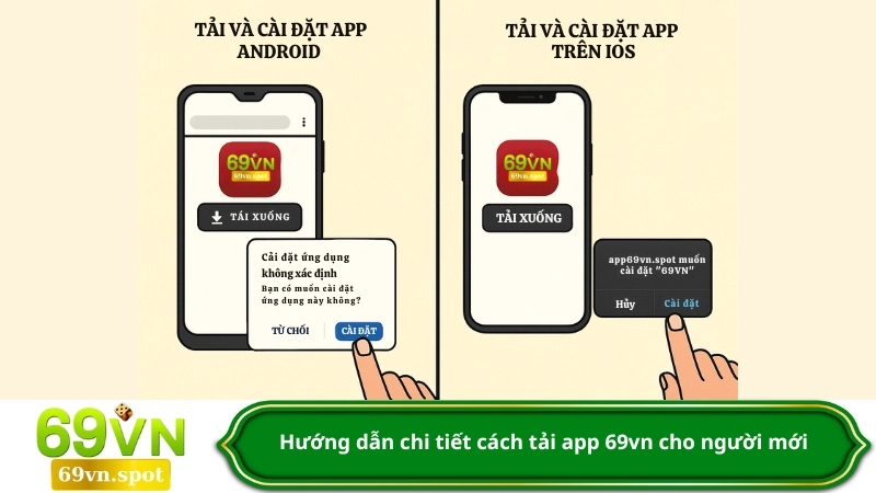 Hướng dẫn chi tiết cách tải app 69vn cho người mới